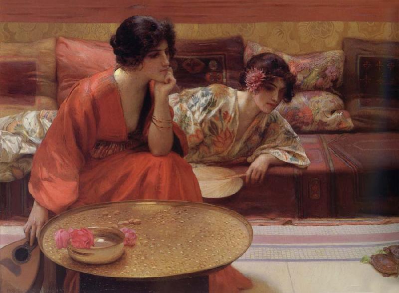 H.Siddons Mowbray Idle Hours oil painting image